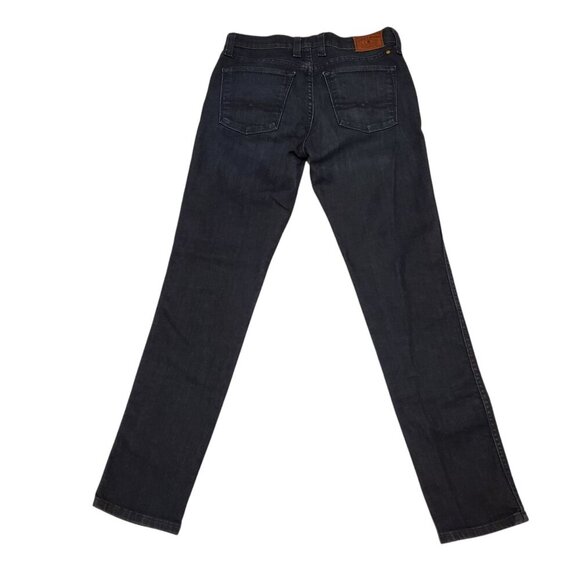 LUCKY BRAND SZ 0/25 Charlotte Rail Skinny Cropped Mid-rise Blue Jeans - Picture 6 of 13